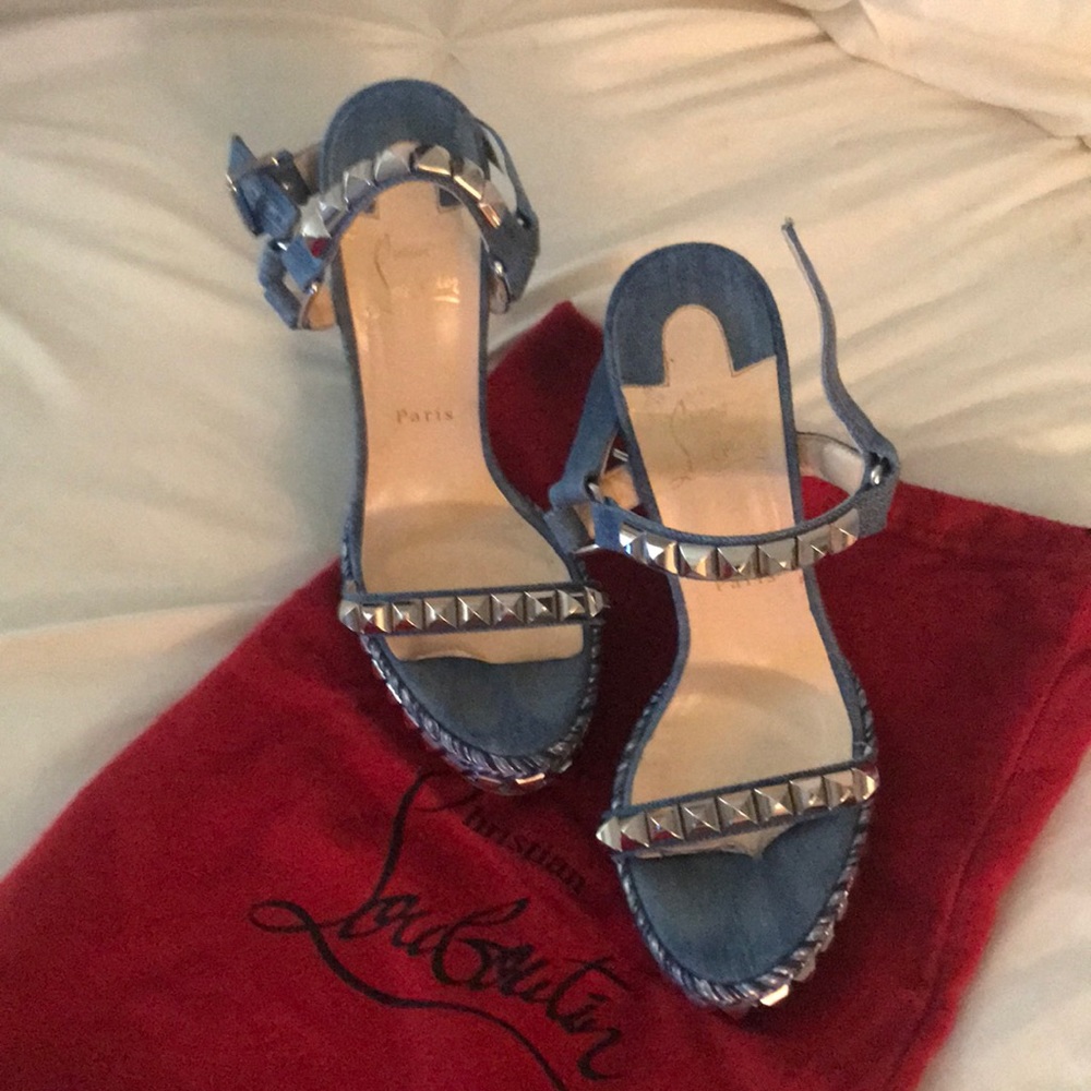 Christian Louboutin Denim Espadrilles